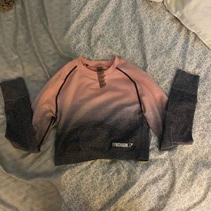 Gymshark ombré cropped long sleeve